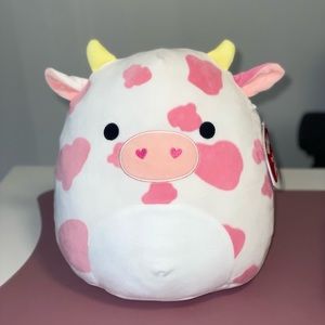 NEW - 11” inch evangelica cow pink squishmallows HTF squishmallow kellytoys